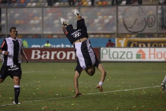Ovelar celebrando el gol del empate. (Foto: RPP)